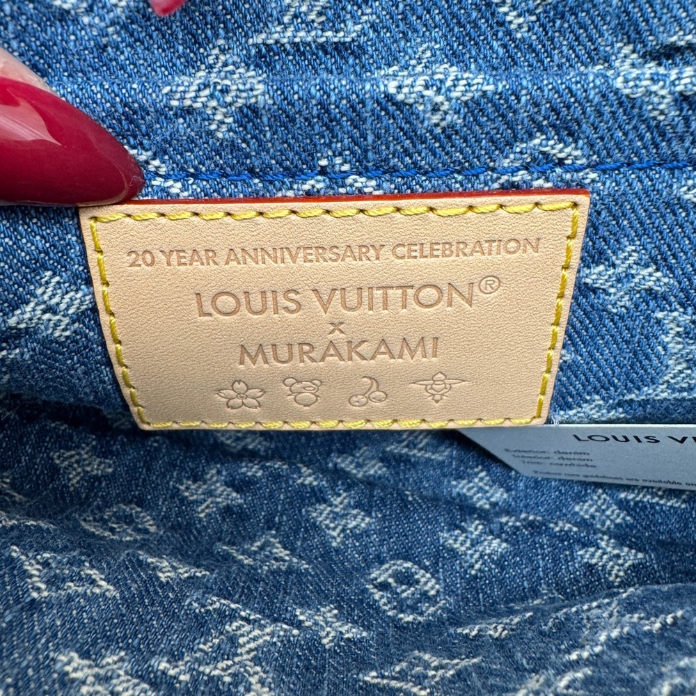 🍒NEW RARE🍒 Louis Vuitton Denim Cherry Pochette - Full Set - Picture 11 of 14